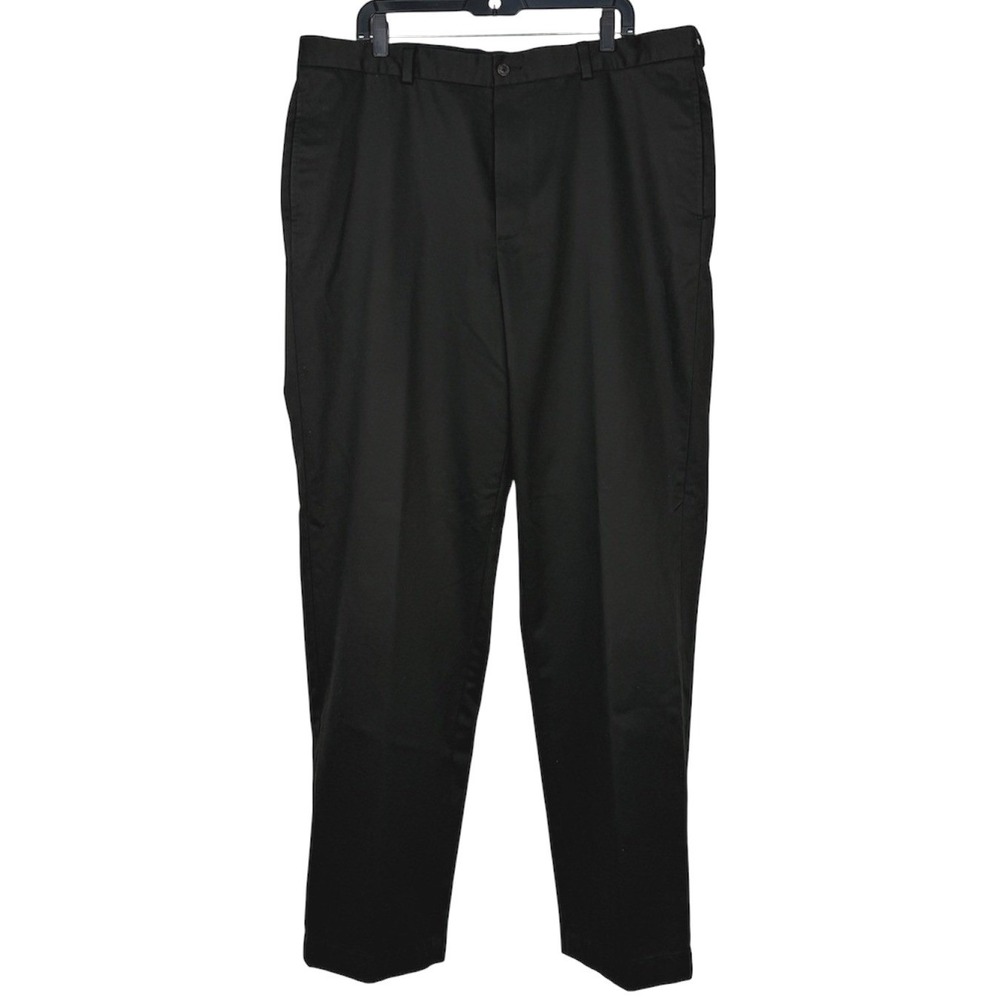 Brooks Brothers Advantage Chino Hudson Relaxed Mens 40x34 Cotto Pants Black